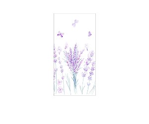 Painel De Festa Vertical 1,00 x 2,00 - Jardim Flores de Lavanda 031