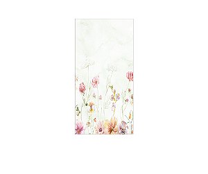 Painel De Festa Vertical 1,00 x 2,00 - Jardim Delicado em Aquarela Verde 033