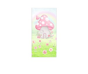 Painel De Festa Vertical 1,00 x 2,00 - Jardim de Cogumelos Cute 064
