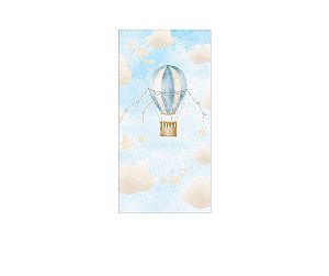 Painel De Festa Vertical 1,00 x 2,00 - Balão Cute Céu Azul 003