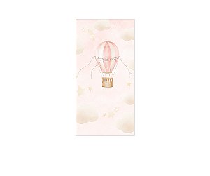 Painel De Festa Vertical 1,00 x 2,00 - Balão Cute Rosa 007