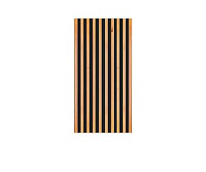 Painel De Festa Vertical 1,00 x 2,00 -  Efeito Ripas de Madeira Claro com Preto 004