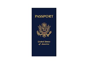 Painel De Festa Vertical 1,00 x 2,00 - Volta ao Mundo Passaporte 002