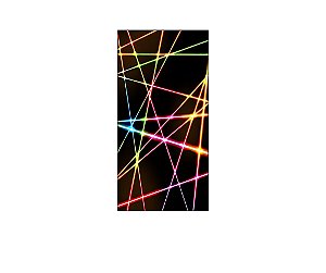 Painel De Festa Vertical 1,00 x 2,00 - Riscos Coloridos Efeito Neon 001