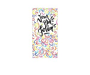 Painel De Festa Vertical 1,00 x 2,00 - Vem Pra Folia Colorido 032