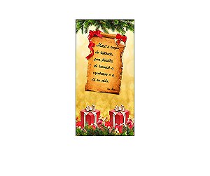 Painel De Festa Vertical 1,00 x 2,00 - Mensagem de Natal 012