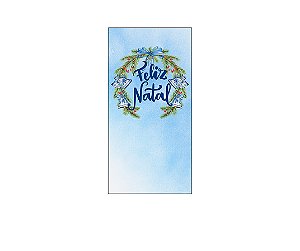 Painel De Festa Vertical 1,00 x 2,00 - Feliz Natal com Guirlanda 025