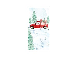 Painel De Festa Vertical 1,00 x 2,00 - Natal Carro com Presentes 047