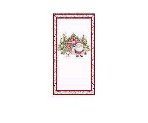Painel De Festa Vertical 1,00 x 2,00 - Natal Papai Noel Cute 048