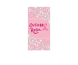 Painel De Festa Vertical 1,00 x 2,00 - Outubro Rosa com Renda 004