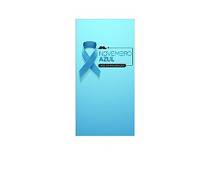 Painel De Festa Vertical 1,00 x 2,00 - Novembro Azul Prevenção 010