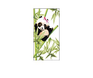 Painel De Festa Vertical 1,00 x 2,00 - Panda Bambus Aquarela 004