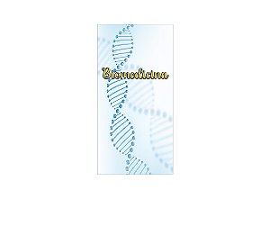 Painel De Festa Vertical 1,00 x 2,00 - Biomedicina DNA Azul 032