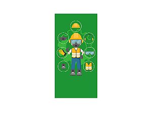 Painel De Festa Vertical 1,00 x 2,00 - SIPAT Engrenagens 040