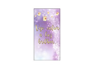 Painel De Festa Vertical 1,00 x 2,00 - Vejo Enfim A Luz Brilhar Princesa 001