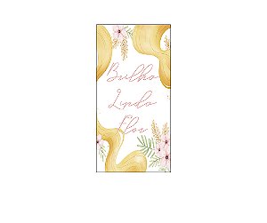 Painel De Festa Vertical 1,00 x 2,00 - Brilha Linda Flor Princesa 002
