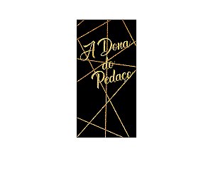 Painel De Festa Vertical 1,00 x 2,00 -  A Dona do Pedaço Efeito Glitter Dourado 004