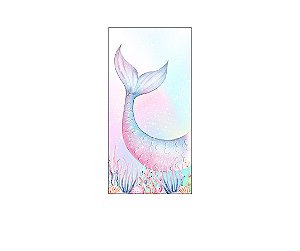 Painel De Festa Vertical 1,00 x 2,00 - Cauda  Sereia Candy 005