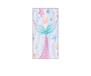 Painel De Festa Vertical 1,00 x 2,00 - Cauda Sereia Candy 016