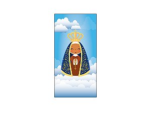 Painel De Festa Vertical 1,00 x 2,00 - Nossa Senhora Cute Azul 001