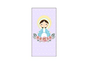 Painel De Festa Vertical 1,00 x 2,00 - Santa Nossa Senhora das Graças Cute 006