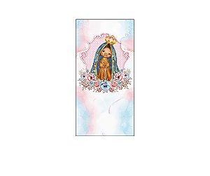 Painel De Festa Vertical 1,00 x 2,00 - Santa Nossa Senhora Aparecida Aquarela 017