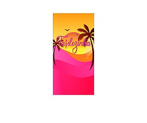 Painel De Festa Vertical 1,00 x 2,00 - Tardezinha Rosa 003