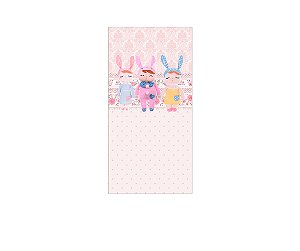 Painel De Festa Vertical 1,00 x 2,00 - Bonecas  Metoo Corações e Flores 003