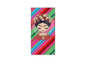 Painel De Festa Vertical 1,00 x 2,00 - Boneca Frida Kahlo Cute 008