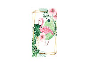Painel De Festa Vertical 1,00 x 2,00 -  Flamingo Rosa Aquarela 006