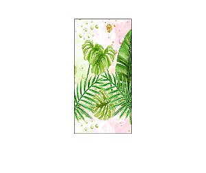 Painel De Festa Vertical 1,00 x 2,00 - Tropical Rosa 009