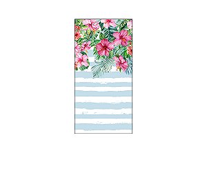 Painel De Festa Vertical 1,00 x 2,00 - Tropical Azul Listrado 013