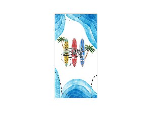 Painel De Festa Vertical 1,00 x 2,00 - Praia Pranchas de Surf 017