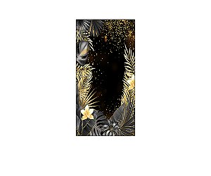 Painel De Festa Vertical 1,00 x 2,00 - Tropical Folhagens Chique 023