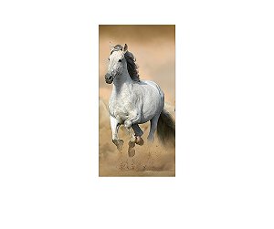 Painel De Festa Vertical 1,00 x 2,00 - Cavalo Branco Galopando 002