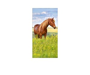 Painel De Festa Vertical 1,00 x 2,00 - Cavalo no Pasto 007