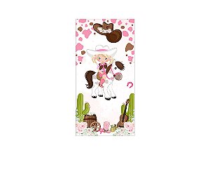 Painel De Festa Vertical 1,00 x 2,00 - Boiadeira Cute 022