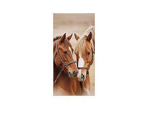 Painel De Festa Vertical 1,00 x 2,00 - Country Cavalos Realistas 043