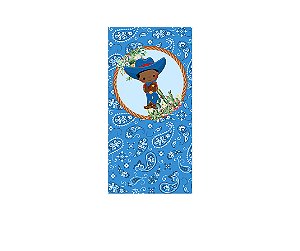 Painel De Festa Vertical 1,00 x 2,00 - Menino Boiadeiro Cute Azul 051