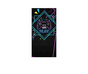 Painel De Festa Vertical 1,00 x 2,00 -  Video Game Retro 001