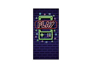 Painel De Festa Vertical 1,00 x 2,00 - Jogo Play 017