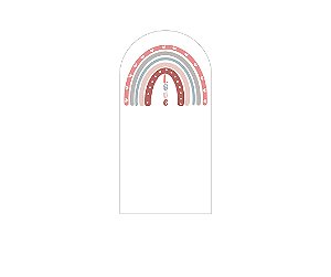 Painel De Festa Romano 1,00x2,00- Arco-íris Love 006