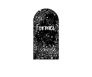 Painel De Festa Romano 1,00x2,00- Formei Prateado 012