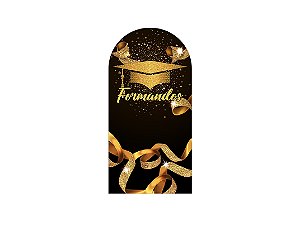 Painel De Festa Romano 1,00x2,00- Formatura Capelo Dourado 016