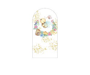Painel De Festa Romano 1,00x2,00- Abelhinha Com Flores 004