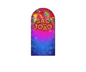 Painel De Festa Romano 1,00x2,00- São João Azul e Vermelho 031