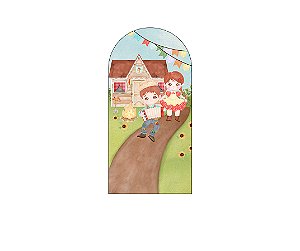 Painel De Festa Romano 1,00x2,00- São João Caipiras Cute 039