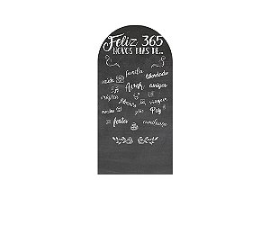 Painel De Festa Romano 1,00x2,00- Ano Novo Chalkboard 365 Dias 002