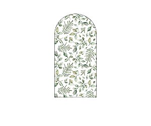 Painel De Festa Romano 1,00x2,00- Safari Folhas Aquarela 041
