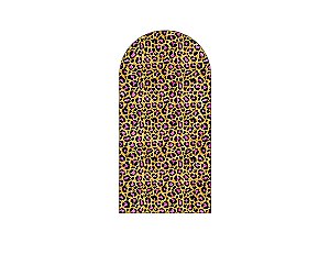 Painel De Festa Romano 1,00x2,00- Safari Estampa Onça com Efeito Glitter 043